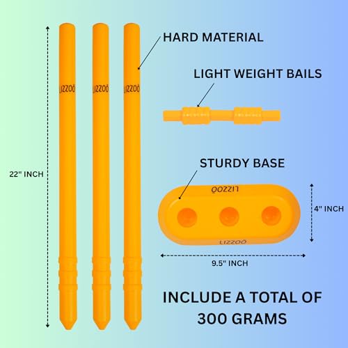 Image of Full Size Kids Beginner Cricket Kit with Natural Wooden Bat | Complete Cricket Set for Boys & Girls (5-10 Years) | Bat, Ball & Wickets | Outdoor Sports Toy |Birthday Gift for Kids