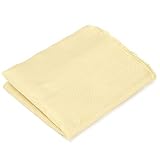 MILLY-US 37 Durable 200gsm Woven Kevlar Fabric Aramid Fiber Cloth Plain Color Yellow Twill Linear Density 1100 D DIY Crafts 100x30cm