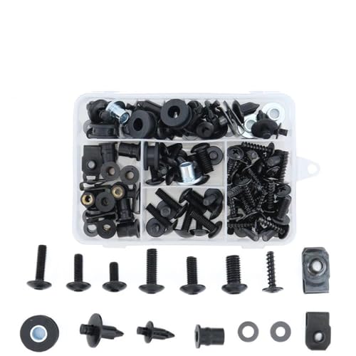 Tornillos de acero para carenado Ninja 650 con tuercas anticaídas 2