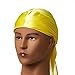 Kiss Red Power Wave Silky Satin Durag Extra Long Tails (Yellow)