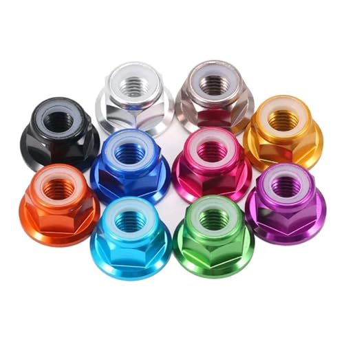 �A���~���b�N�i�b�g M2 M2.5 M3 M4 M5 M6 M8 �J���t���ȃA���~�����t�����W�i�b�g�i�C�����C���T�[�g���b�N�i�b�g�Z���t���b�N�i�b�g�A���`���[�X�i�b�g(Royal blue,M2.5-5pcs)