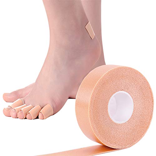 DYKOOK 1 Roll Heel Toe Protector Pads Prevention for Men Women Hand Foot Self-Adhesive Bandage Cushion, Blisters, Irritation and Chafing, Corn Pedicure Patch, Bandage, Elastic (Heel Protectors)
