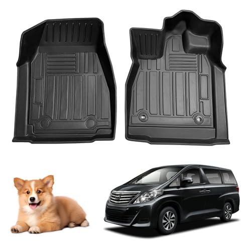Antsvnn「1列目フロアマット」適合対応トヨタ アルファード ヴェルファイア 20系専用 2011年~2014年 ALPHARD VELLFIRE 20系 フロアマット 車種専用設計 TPE素材 3Dカーマット 防水 耐汚れ ズレ防止 保護パーツ カー