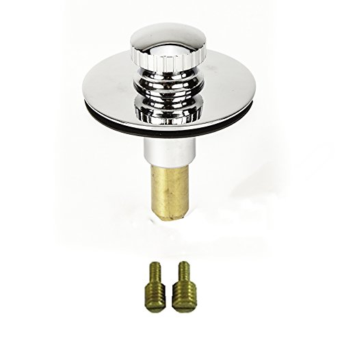 Universal Lift n Lock (Push Pull) Bath Tub/Bathtub Drain Stopper Includes 3/8" and 5/16" Fittings Chrome