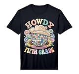 Howdy Fifth Grade Cowgirl Western 5th Grade Back to School Performance T-Shirt