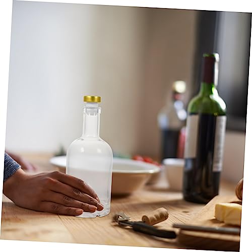 Bouteille de vin verre transparent à vis pour table stable