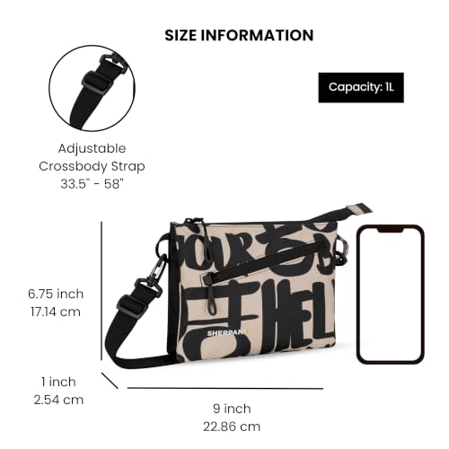 Image of Sherpani Zoom, Small Crossbody Purse, Nylon Crossbody Bag, Lightweight Cross Body Bag, Sleek Dual Pouch, Purses for Women