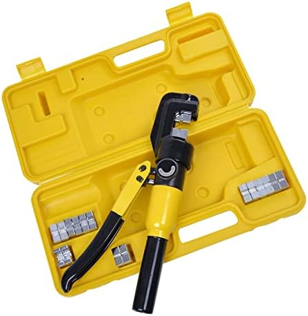 Mua 10 Tons Hydraulic Crimping Tool Battery Cable Lug Terminal Crimper With 9 Pairs Of Dies 12 Awg To 20 Awg Wire Crimping Tool B06xr8by65 - View #4