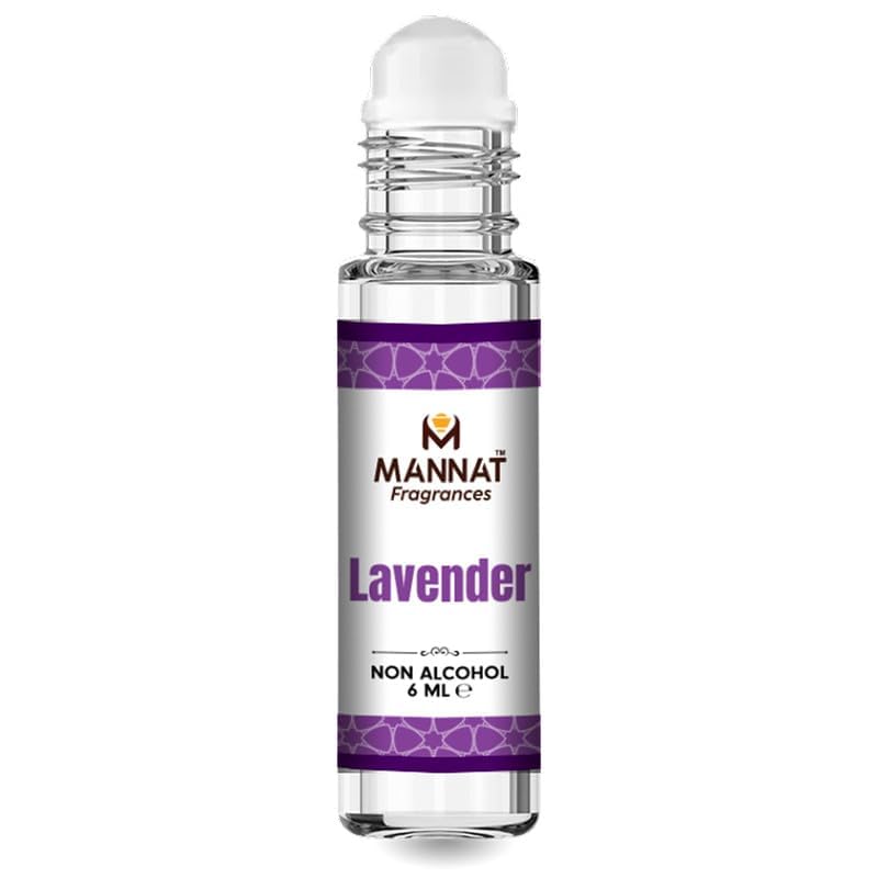 Meannat Lavender Attar for Men & Women | Lavender Fragrance Notes | Long-Lasting Non-Alcoholic Roll-On Attar | Ideal Gift |6ML Pack