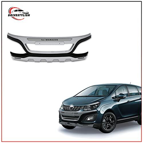 Image of Drivestylish Acrylonitrile Butadiene Styrene (ABS) Front & Rear Bumper Protector Guard for Mahindra Marazzo