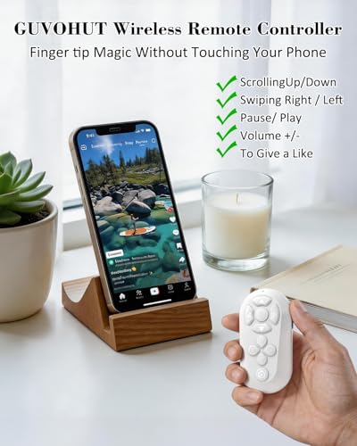 Mando TikTok Bluetooth para pasar páginas Kindle sin tocar pantalla blanco 2