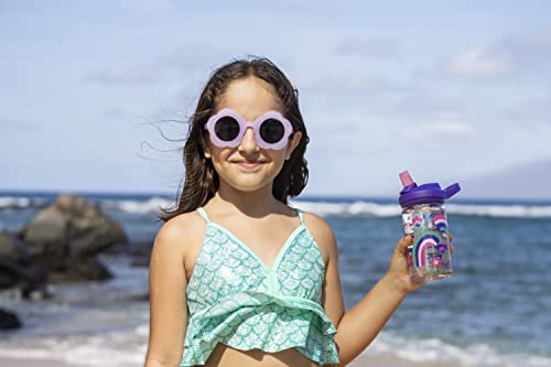 CamelBak-eddy-14oz-Kids-Water-Bottle-with-Tritan-Renew--Straw-Top-Leak-Proof-When-Closed-Rainbow-Floral