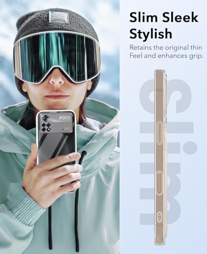 Image of Jkobi Back Cover Case for Poco X4 Pro 5G (Hard Anti Yellow Clear Case | Drop & Camera Protection | Shockproof Polycarbonate)