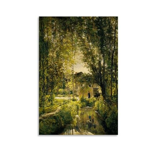 Póster de Charles-François en lienzo estético de alta calidad para pared, 40 x 60 cm