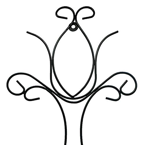 Iron Hanging Display Stand Art Holder Easel Photo Holder Industrial Style Metal Stand For Books Bowls Or Platters (2 Pack 14.6" 7.9", Black) #TOP2