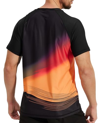 VAYAGER Men's Swim Shirt Short Sleeve UPF 50+ Rash Guard Quick Dry Water Beach Sun Protection T Shirts2