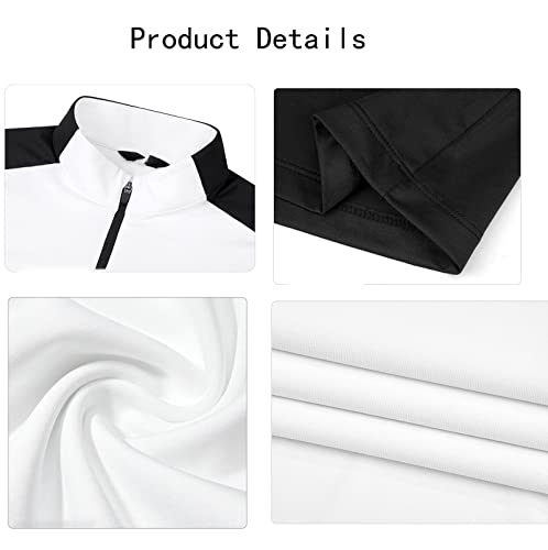 Camiseta polo de golfe de manga comprida com zíper e gola feminina elástica slim esportiva respiráve