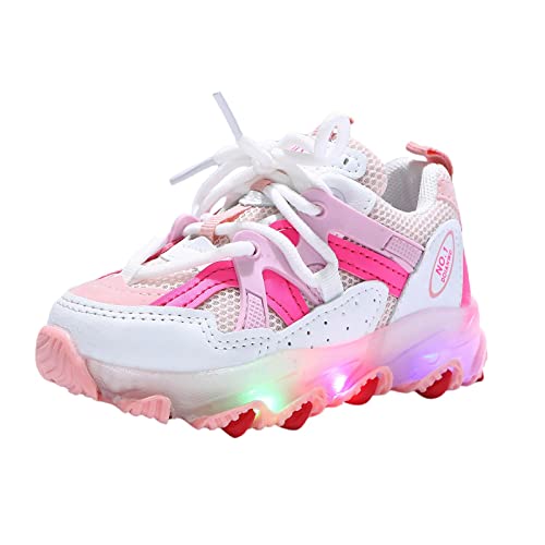 Girls Luminous Cheer Shoes Kids Light Led Sport Shoes Fashion Tennis Shoes Breathable Training Athletic Sneaker