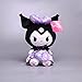 Mignon Fleur Jupe Hellokitty Kuromi mélodie Peluche Dessin animé poupée pour Enfants apaisant poupée Cadeau d'anniversaire 20cm Violet-Kuromi