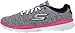 Skechers Performance Womens Go Fit-TR Walking Shoe,Gray/Hot Pink,9 M US
