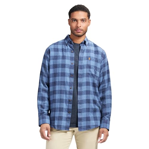 IZOD Men's Stratton Flannel Long Sleeve Button Down Shirt