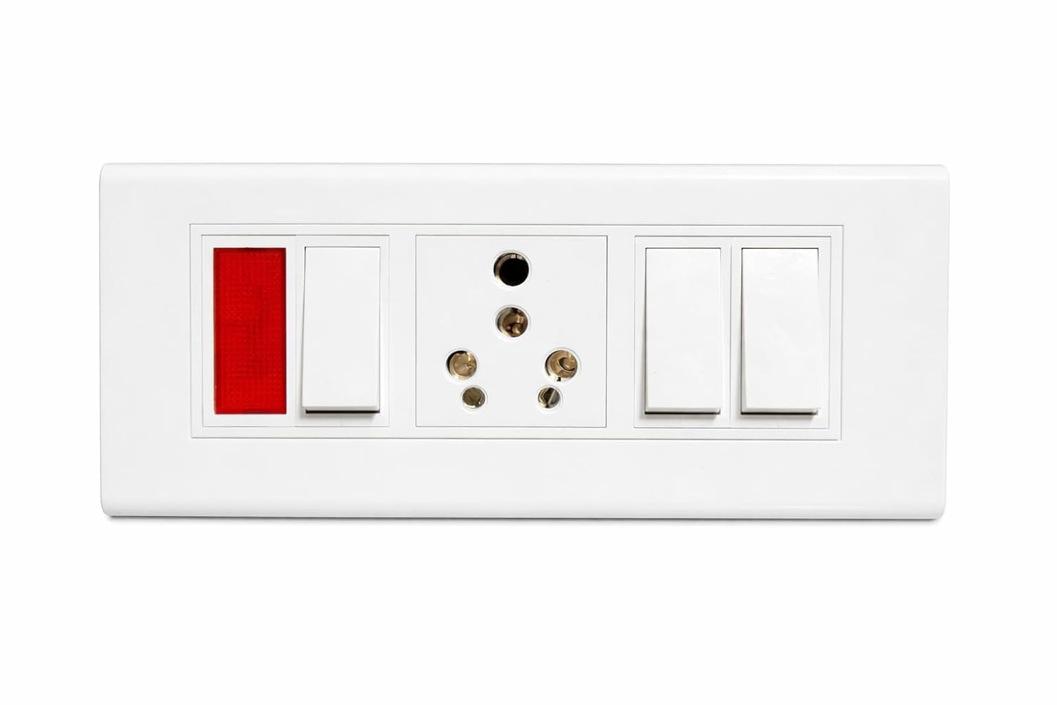 Modular Switch Board with Universal Socket, Power Indicator & Modular Design | White Electrical Wall Switch Board for Home, Office & Commercial Use-image-47