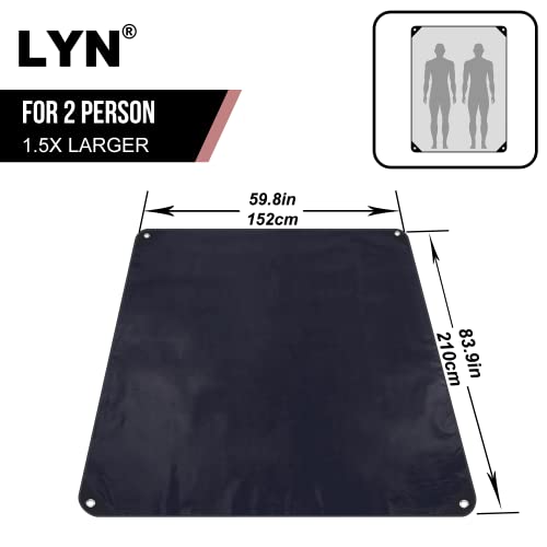 Image of LYN Heavy Duty Emergency Blanket Survival Gear Waterproof Insulated Blanket Emergency Tarp for Camping, Hiking, Bushcraft