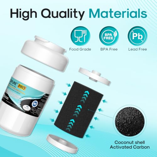 Image of ICEPURE PRO RWF0600AH NSF /ANSI 401 NSF /ANSI 53 Certified Replacement For GE MWF Refrigerator Water Filter, MWFINT, MWFA, HDX FMG-1, GSE25GSHECSS, 46-9991, GSH25JSDDSS, GSHS6LGBBHSS, PC75009, 3PACK