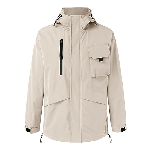 winwintom Übergangsjackee Herren Freizeitjacke - Kurz Mantel Langarm...