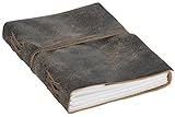  Buch Notizbuch Sammelalbum Tagebuch Gästebuch DIN A5 Braun Leder