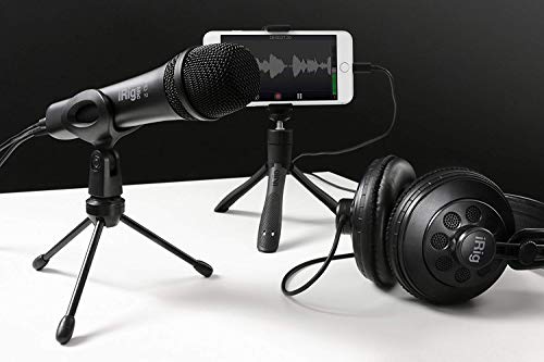 Microphone iOS et Mac iRig Mic HD 2 avec sortie casque et contrôle de gain direct