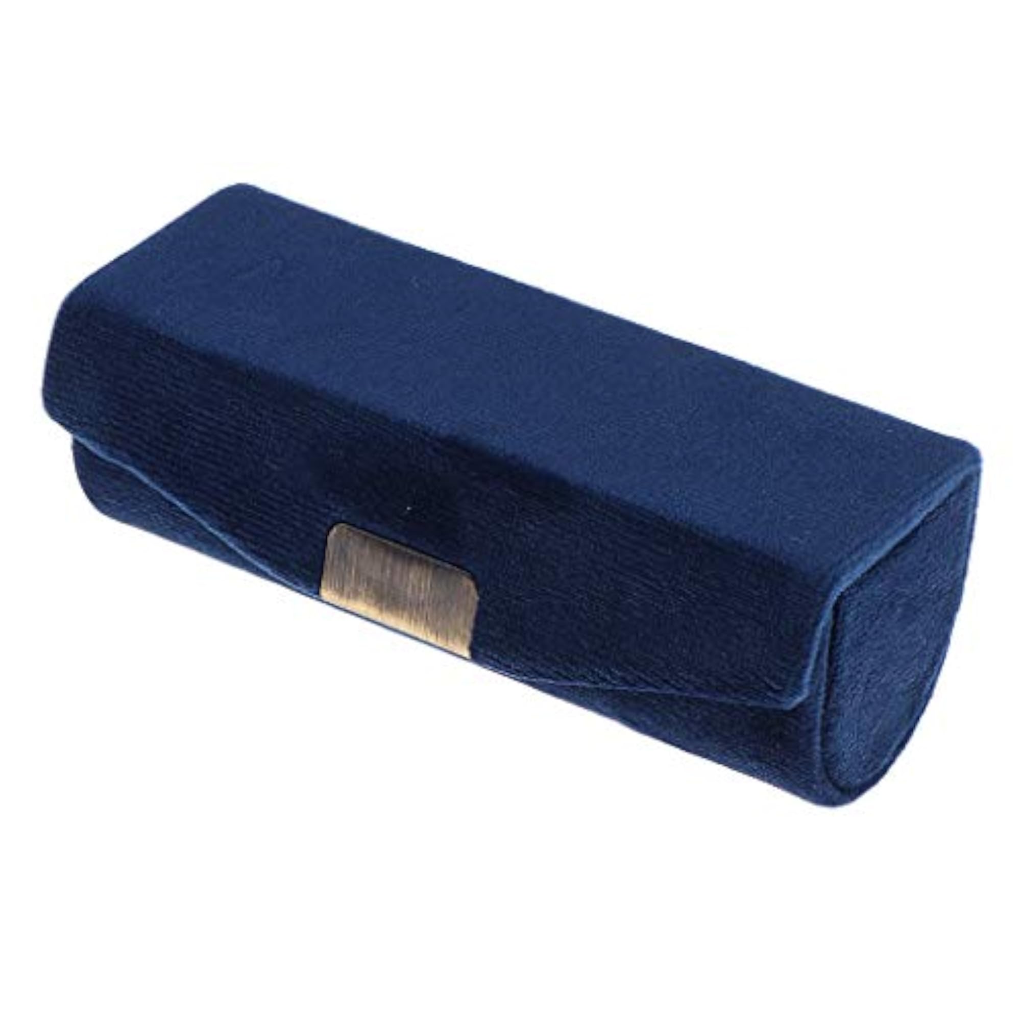 Lip Gloss Storage Case with Mirror, Dark Blue
