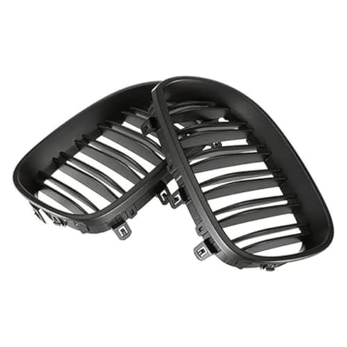 Grille pare-choc avant centrale pour E60 E61 Série 5 2003-2009 calandre jaune - 5
