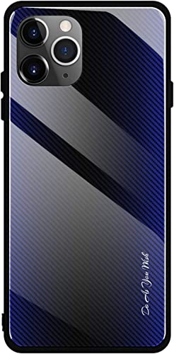 Coque fine iPhone 12 Pro Max en verre trempé dégradé et silicone souple résistant
