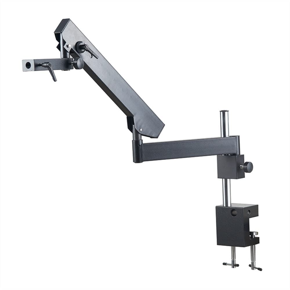 Support de microscope robuste avec pince de pilier pour des mesures de haute précision stable
