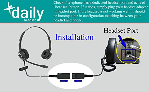 Daily Headset 827035QD002RJ Rj9 Cisco Corded Office Phone Headset Hd Voice thumb #7