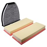 Engine Air Filter and Cabin Air Filter Kit for Mercedes C230 2.5L 2008-2009