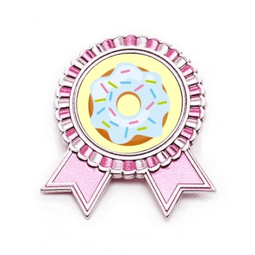 Médaille award en métal bleu dessert broche pin de qualité