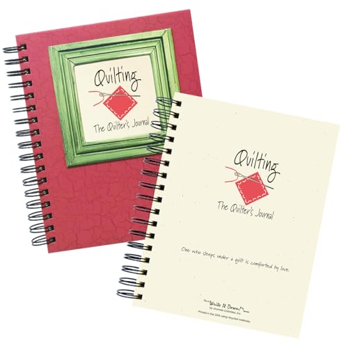 Journal du matelassage Write it Down carnet guidé rouge de 19,1 x 22,9 cm - 2