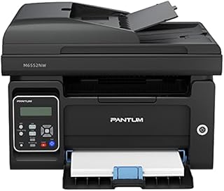 Pantum M6552NW All in One Laser Printer Scanner Copier Wireless Monochrome Black and White Printer Home Office - Print Copy Scan, Speed Up to 23 ppm, 50-Sheet ADF, 150 Large Paper Capacity