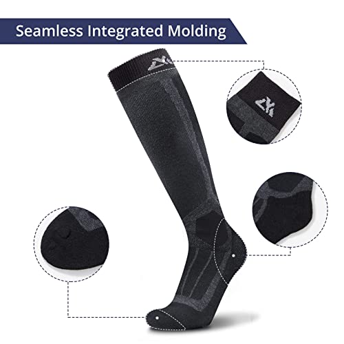 Akaso Warm Wool Ski Socks Mens Women Hiking Socks, Merino Snowboard Socks For Skiing Outdoor Cold Weather (1 Pair) #TOP7