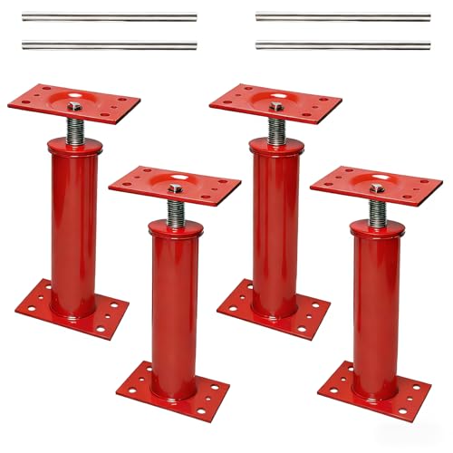 House Jacks for Leveling, 11"-17" Adjustable Jack Post Basement Floor