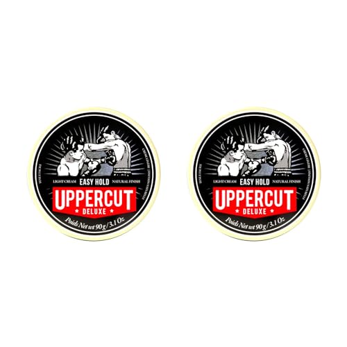 Easy Hold Uppercut Deluxe pommade cheveux homme base eau effet naturel 2 x 90g