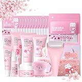 Sakura Skin Care Sets & Kits, Japanese Cherry Blossom Gifts for Teenage Girls, Pamper Sets for Women...