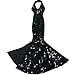 Gorgeous Handmade Doll Dress, Doll Clothes Evening Gown with Sequin Fashion Show, Wedding Party Outfits for 11.5 inch Dolls Accessories (Black)