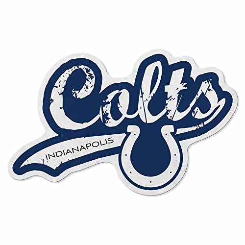 Rico Industries NFL Football Indianapolis Colts Distressed Shape Cut Pennant - Home and Living Room Décor - Soft Felt EZ to Hang