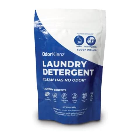 OdorKlenz Powder Laundry Detergent, Odor and Stain Removal for clothes, towels, linens, etc., Non-toxic, Hypoallergenic, Unscented, Safe and Gentle on clothes and skin Cover