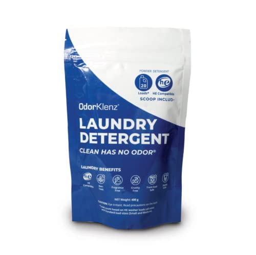 Odorklenz Laundry Detergent, Powder, Odor And Stain Removal, Non-Toxic, Hypoallergenic, Unscented #TOP3