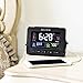 AcuRite 13024 Atomic Dual Alarm Clock with USB Charging, Black