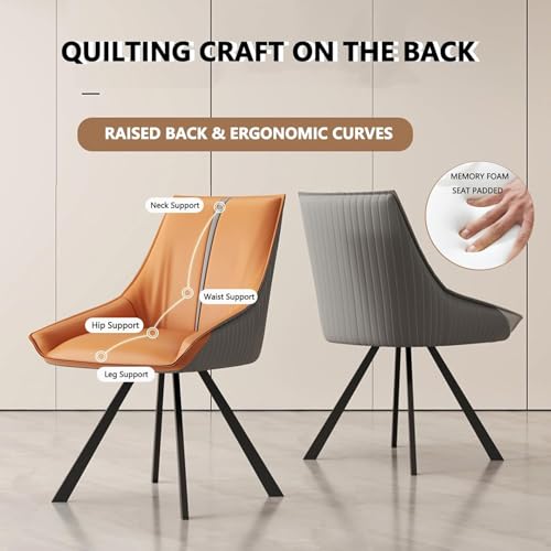 Fauteuil salle à manger pivotant gris pour sublimer vos dîners en famille et entre amis